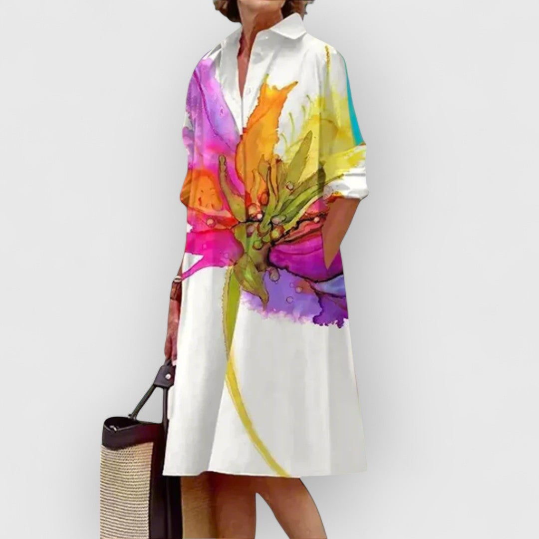 Agustina® | Vestido blanco con flores