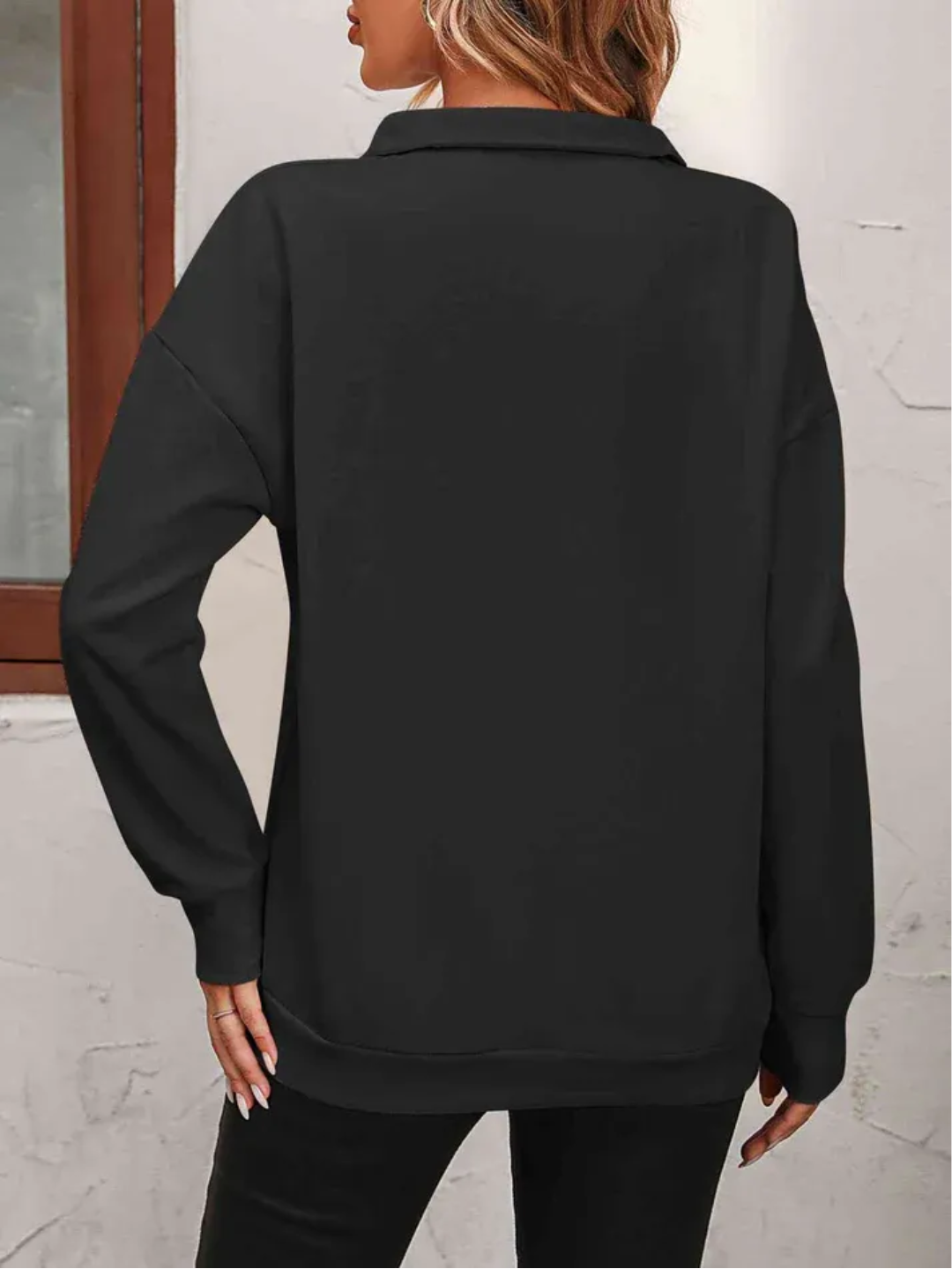 Sofie | Sweatshirt with Zipper and Dropped Shoulder for Women