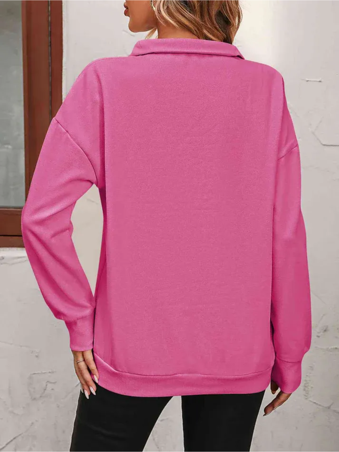 Sofie | Sweatshirt with Zipper and Dropped Shoulder for Women