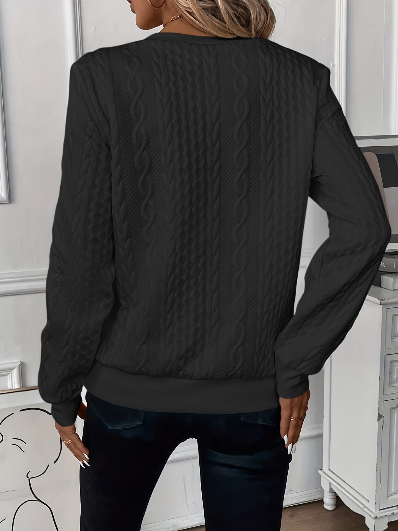 Zoey | Stylish Cable Knit Zip Sweater