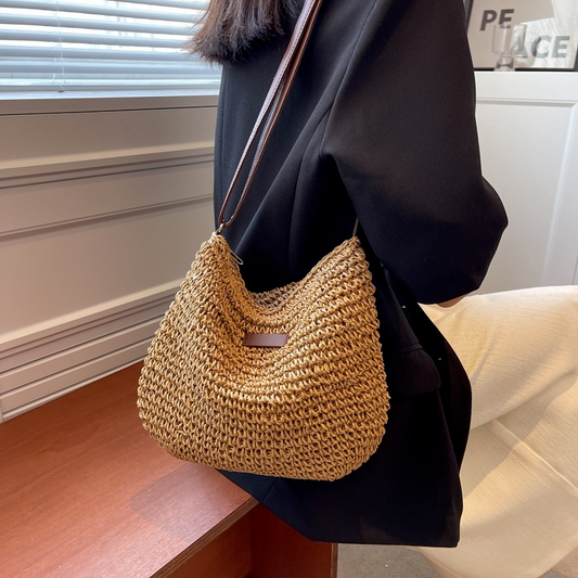 Edna | Stylish Woven Shoulder Bag