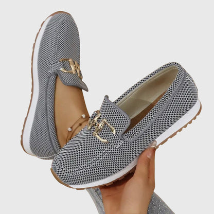 Charlotte | Women's Orthopedic Slip On Loafers with Metal Detail