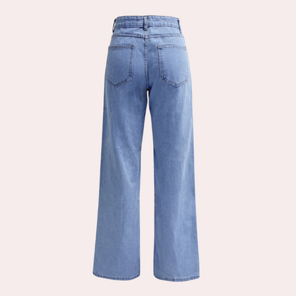 Birthe | Stylish high-waisted jeans with wide legs