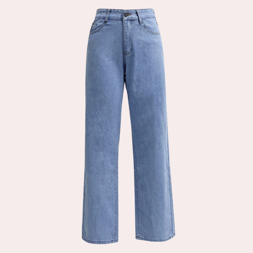 Birthe | Stylish high-waisted jeans with wide legs