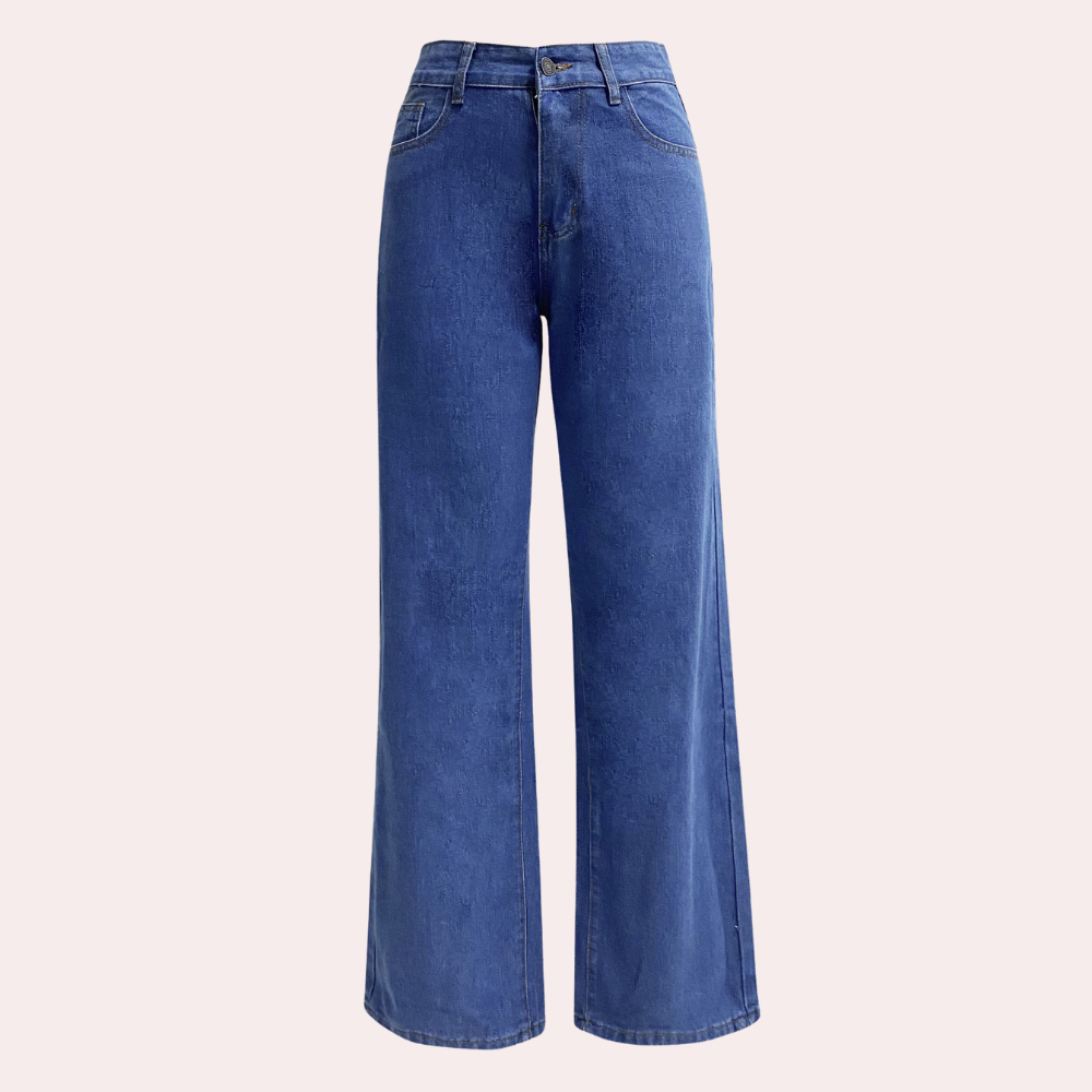 Birthe | Stylish high-waisted jeans with wide legs