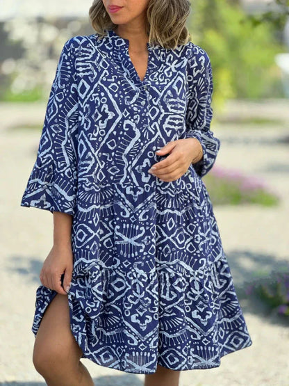 Kyara | Stylish Boho Print Tunic Dress