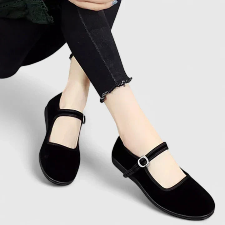 Charlotte | Barbara Women's Spring Casual Flat Shoes in Velvet