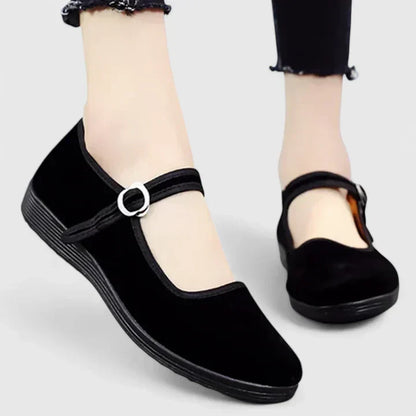 Charlotte | Barbara Women's Spring Casual Flat Shoes in Velvet