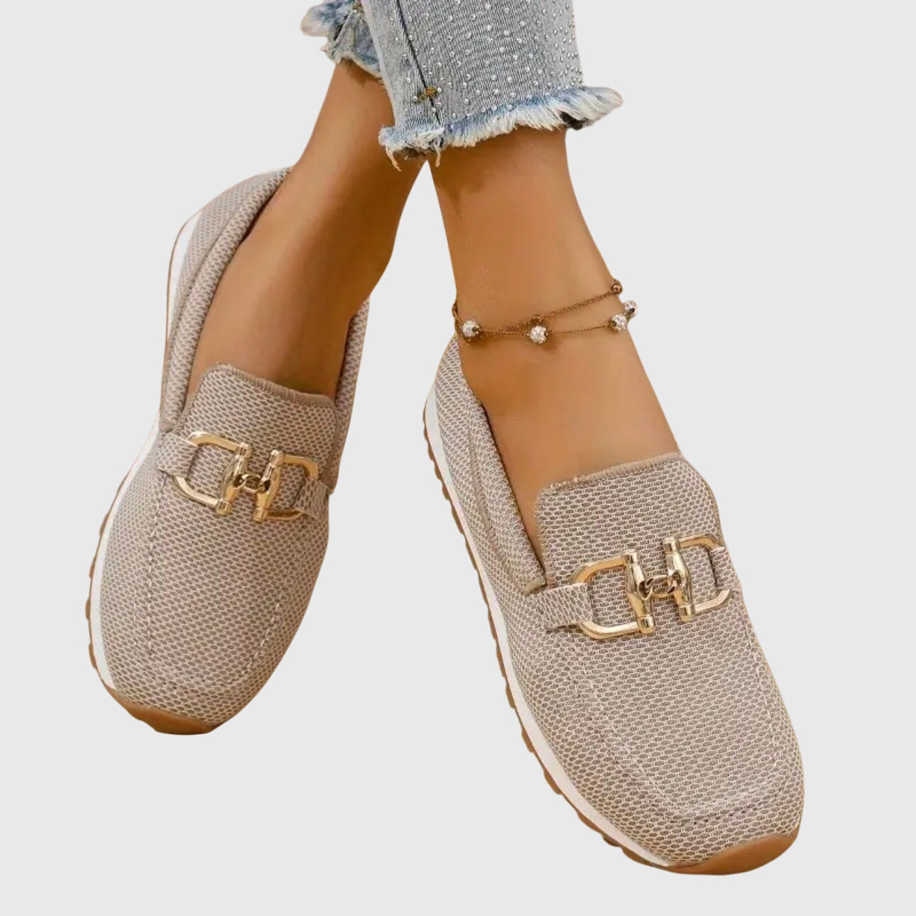 Charlotte | Women's Orthopedic Slip On Loafers with Metal Detail