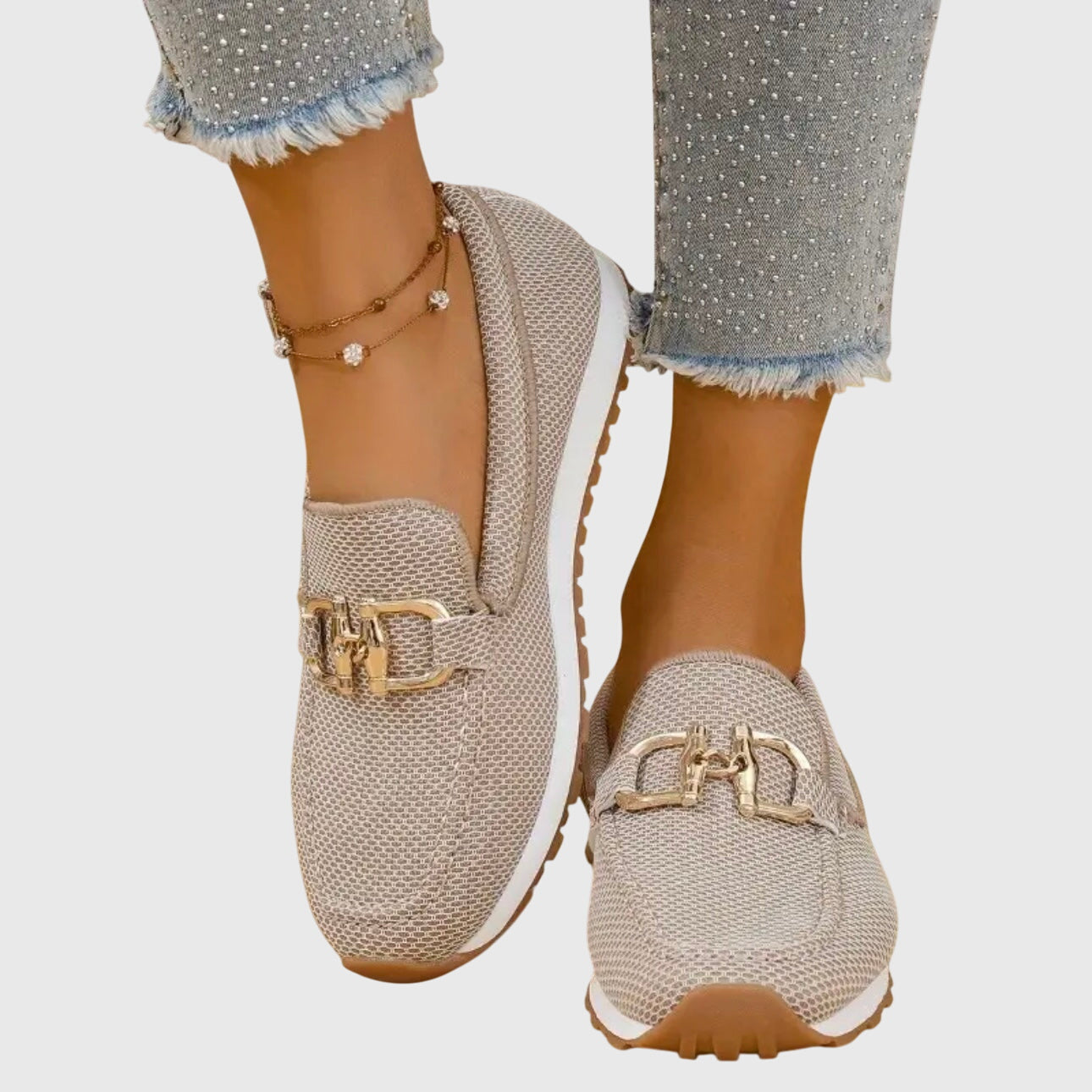 Charlotte | Women's Orthopedic Slip On Loafers with Metal Detail