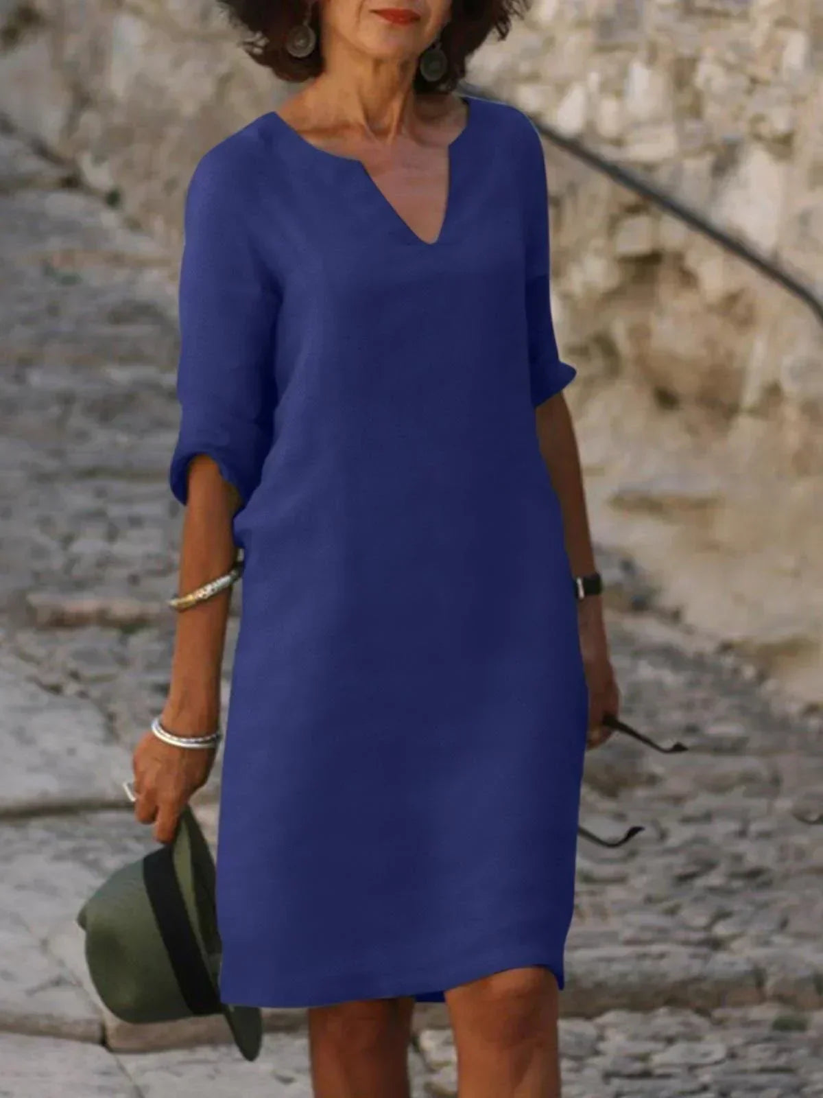Josette | Elegant dress with V-neck