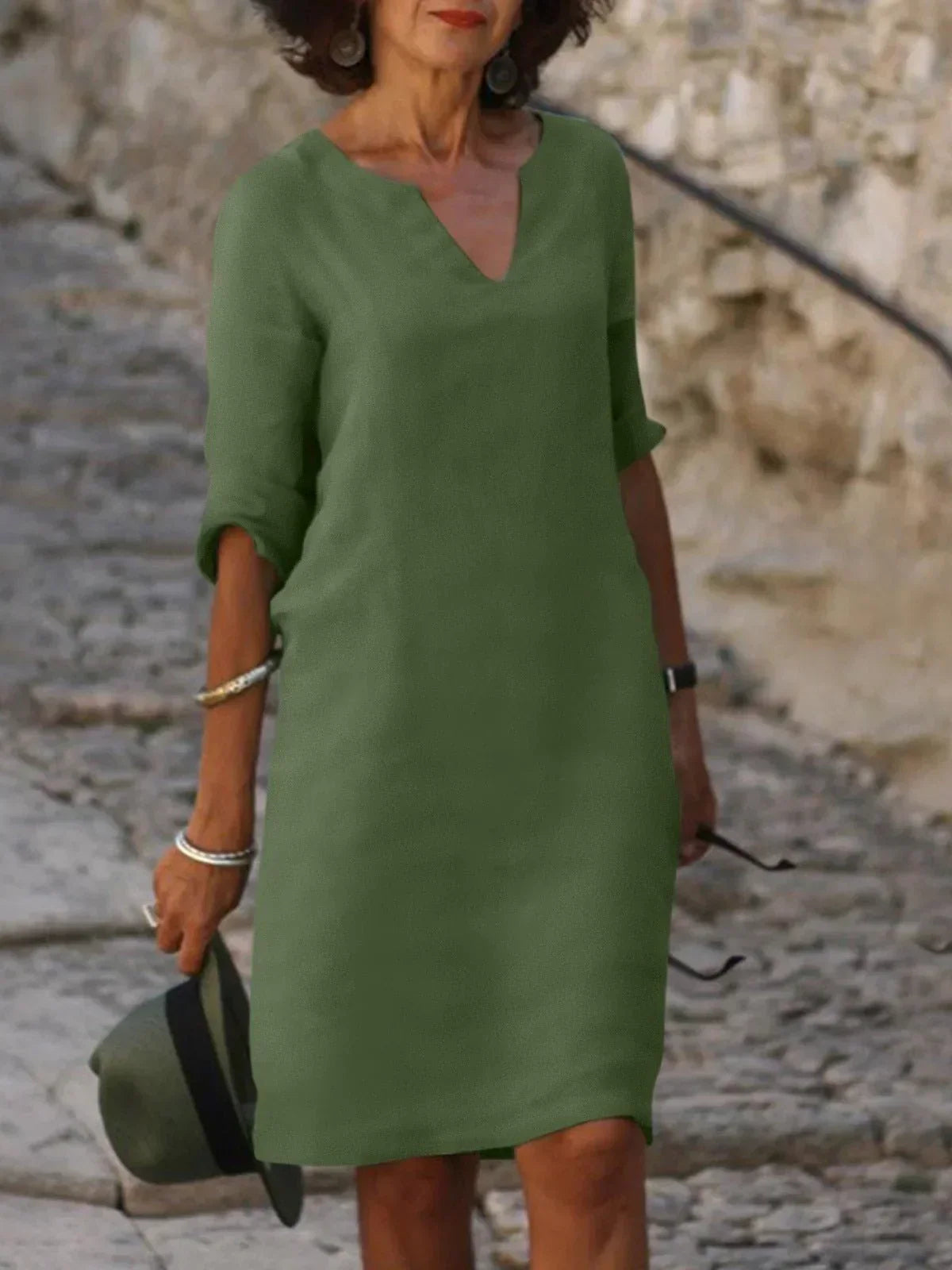 Josette | Elegant dress with V-neck