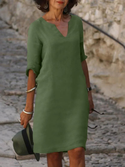 Josette | Elegant dress with V-neck