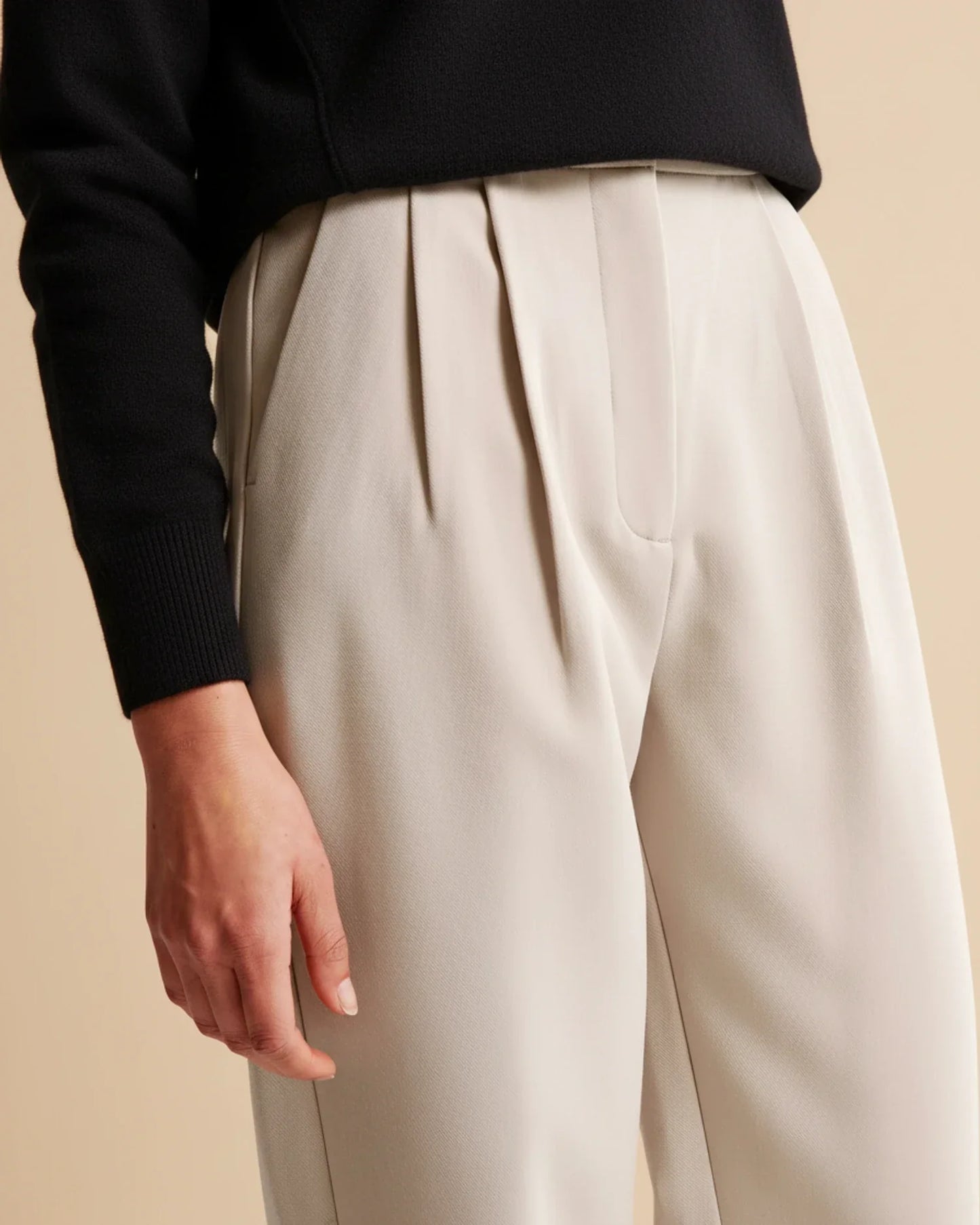 Edna | Women's High-Waisted Wide Leg Trousers