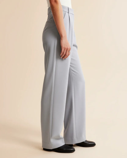 Edna | Women's High-Waisted Wide Leg Trousers