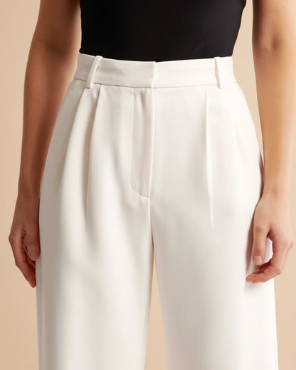 Edna | Women's High-Waisted Wide Leg Trousers