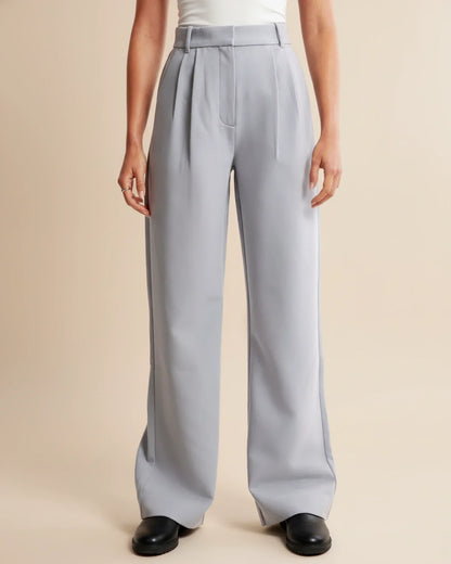 Edna | Women's High-Waisted Wide Leg Trousers