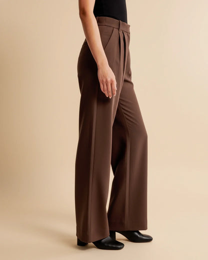 Edna | Women's High-Waisted Wide Leg Trousers