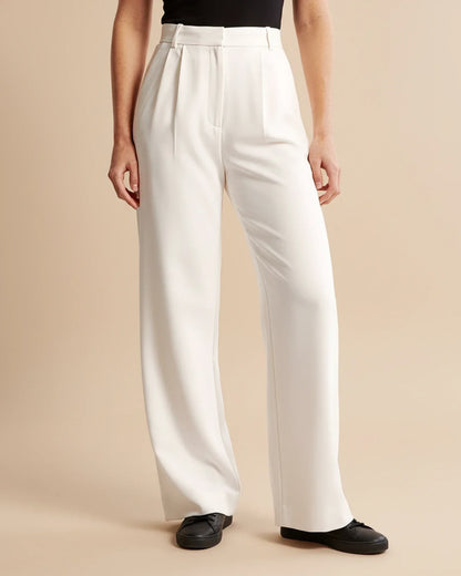 Edna | Women's High-Waisted Wide Leg Trousers