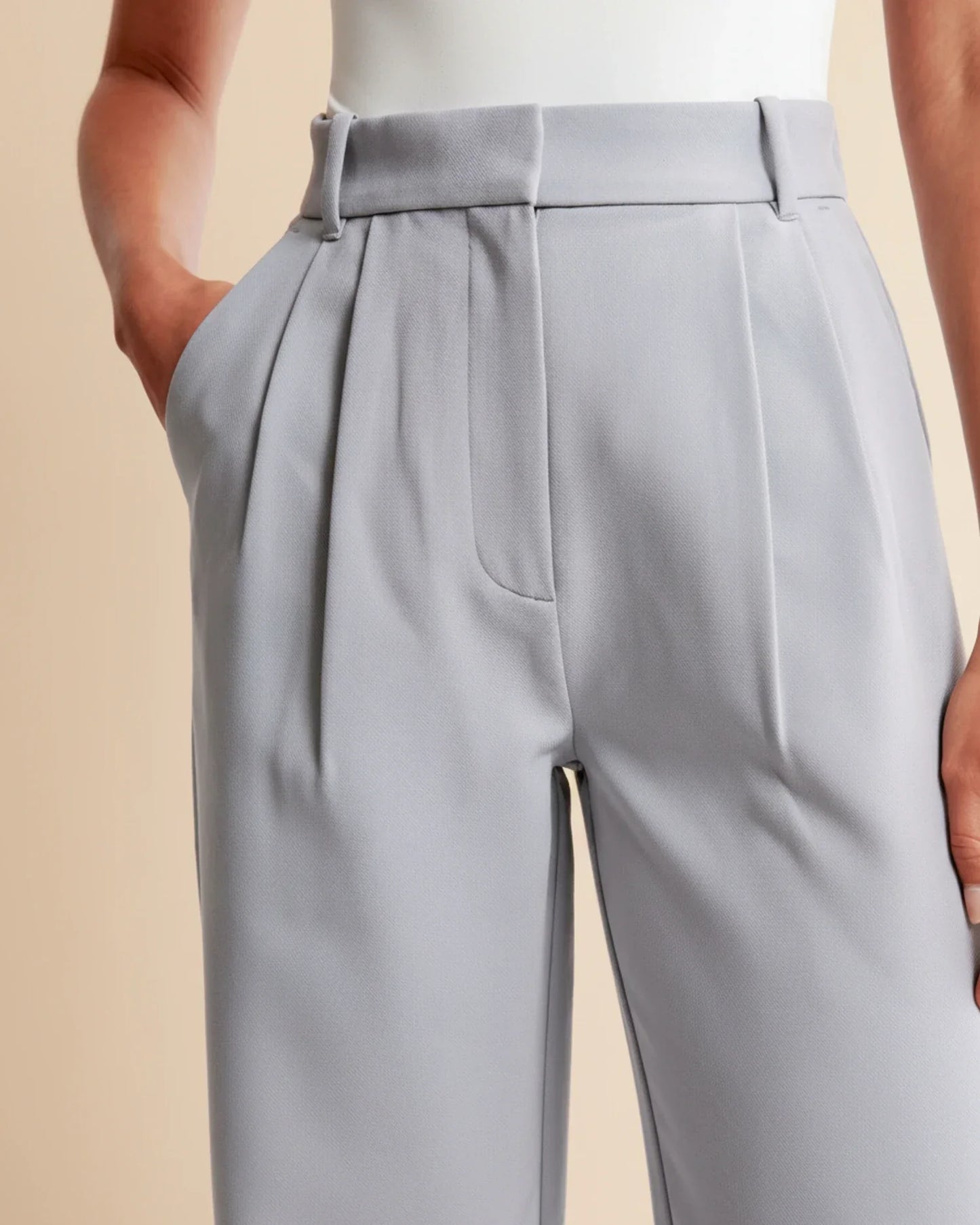Edna | Women's High-Waisted Wide Leg Trousers