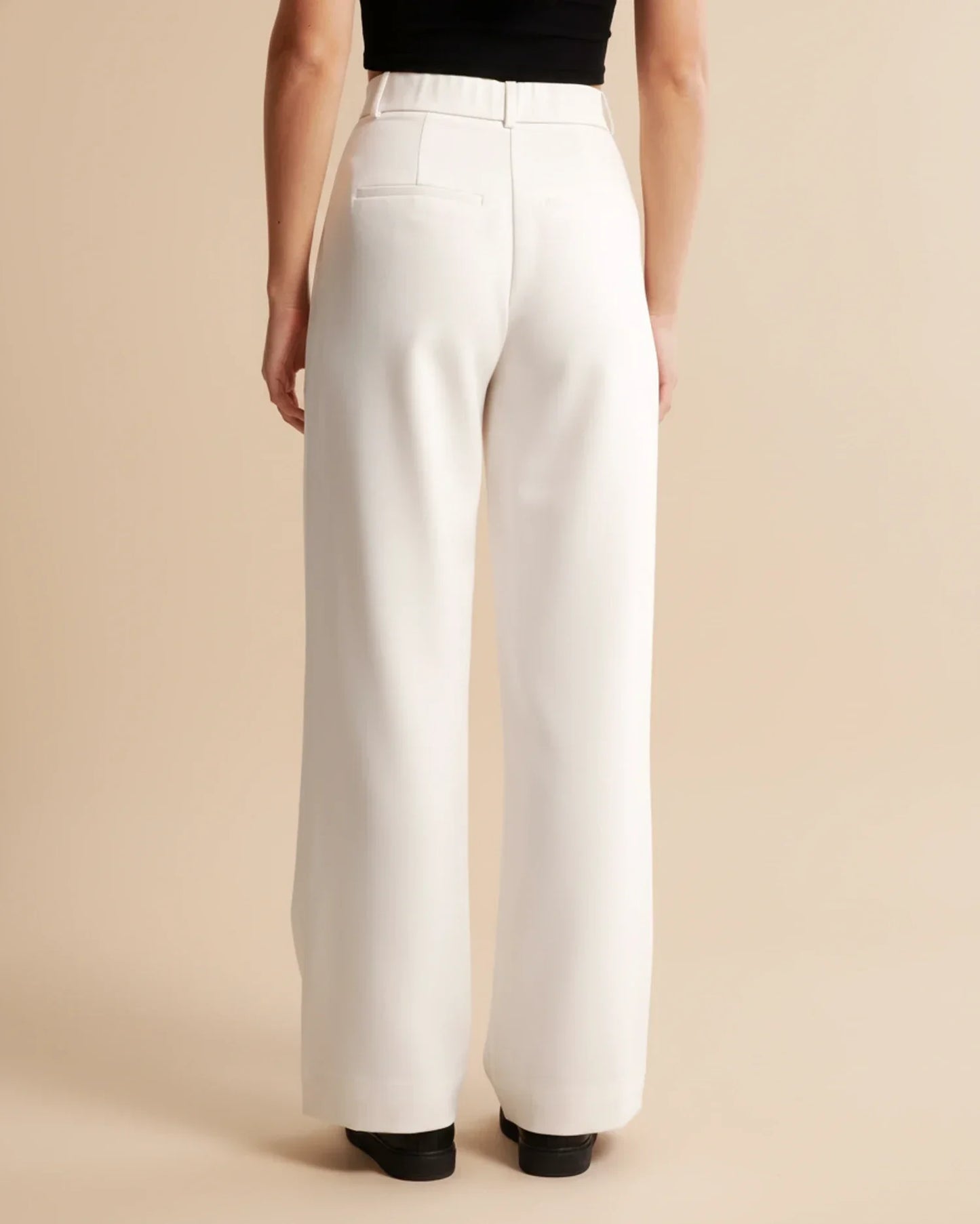 Edna | Women's High-Waisted Wide Leg Trousers