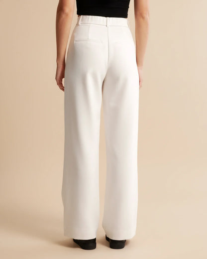 Edna | Women's High-Waisted Wide Leg Trousers