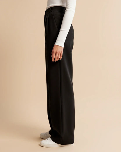 Edna | Women's High-Waisted Wide Leg Trousers