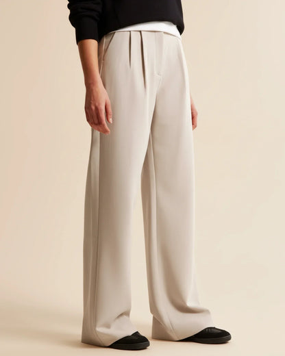 Edna | Women's High-Waisted Wide Leg Trousers