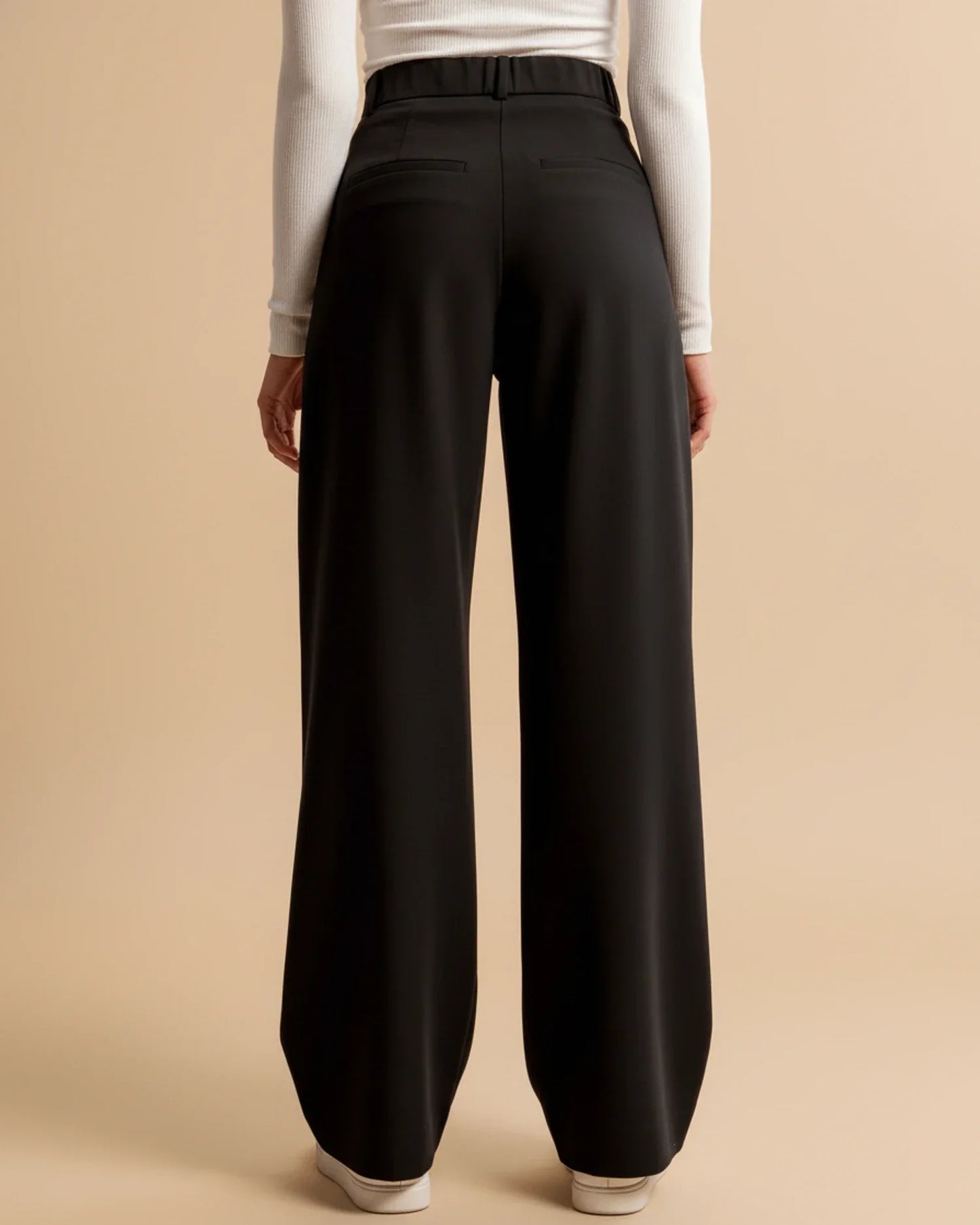 Edna | Women's High-Waisted Wide Leg Trousers