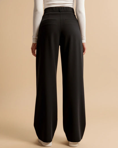 Edna | Women's High-Waisted Wide Leg Trousers